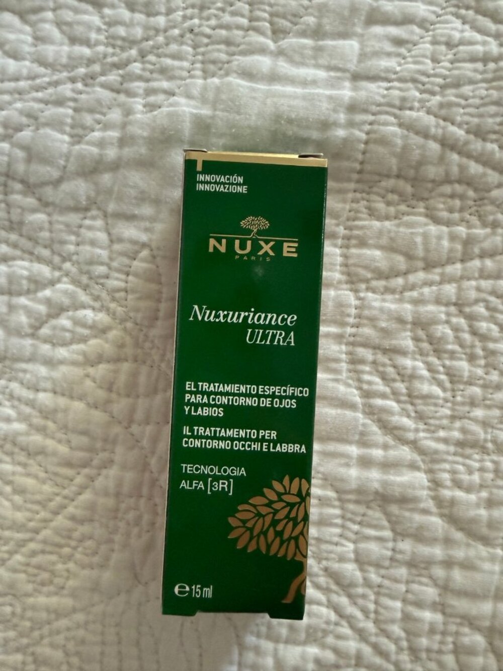 NUXE Nuxuriance Ultra Eye & Lip Contour Cream 15ml - New in Box